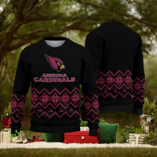 Arizona Cardinals Vintage Snowflake Christmas Pattern Ugly Christmas Sweater Christmas Gift For Family