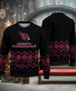 Arizona Cardinals Vintage Snowflake Christmas Pattern Ugly Christmas Sweater Christmas Gift For Family