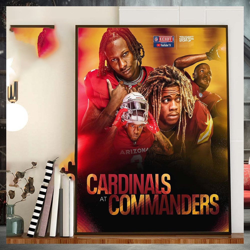 Arizona Cardinals Vs Washington Commanders NFL Kickoff 2023 Home Decorations Poster Canvas Arizona Cardinals Vs Washington Commanders NFL Kickoff 2023 Home Decorations Poster Canvas
