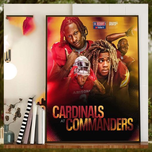Arizona Cardinals Vs Washington Commanders NFL Kickoff 2023 Home Decorations Poster Canvas