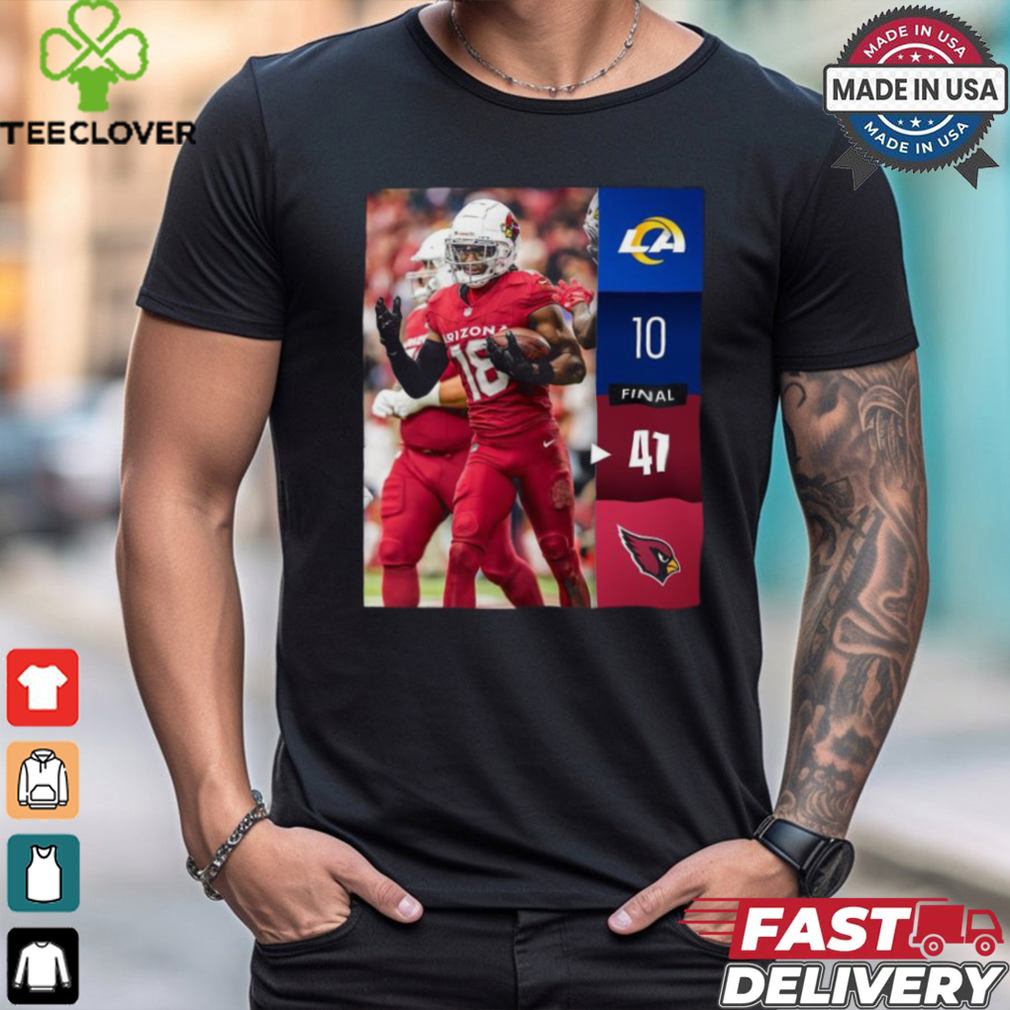 Arizona Cardinals Win 41 10 Los Angeles Chargers NFL Week 2 Final Score Shirt Arizona Cardinals Win 41 10 Los Angeles Chargers NFL Week 2 Final Score Shirt