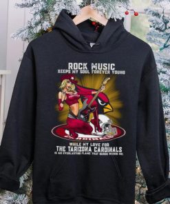 Arizona Cardinals rock music keep my soul forever young hoodie, sweater, longsleeve, shirt v-neck, t-shirt