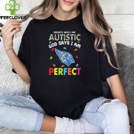 Arizona Cardinals society says I am Autistic god says I am perfect hoodie, sweater, longsleeve, shirt v-neck, t-shirt