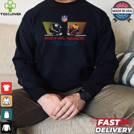 Arizona Cardinals vs Washington Commanders NFL season week 4 2024 shirt