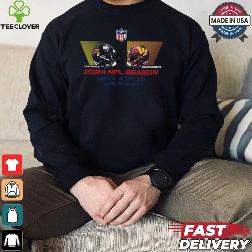 Arizona Cardinals vs Washington Commanders NFL season week 4 2024 shirt Arizona Cardinals vs Washington Commanders NFL season week 4 2024 shirt