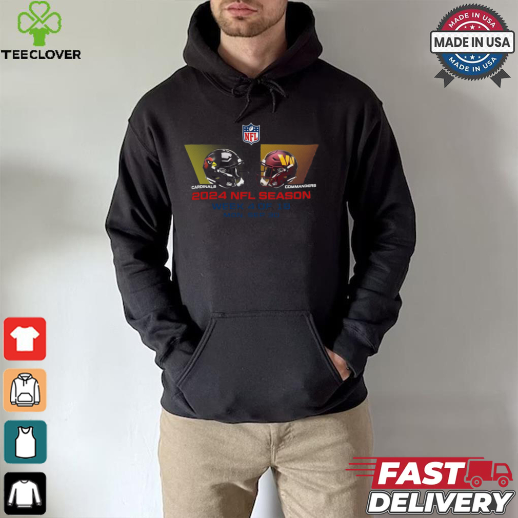 Arizona Cardinals vs Washington Commanders NFL season week 4 2024 shirt Arizona Cardinals vs Washington Commanders NFL season week 4 2024 shirt