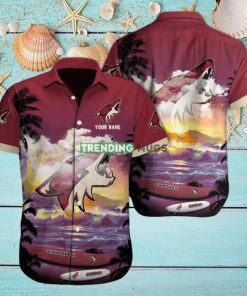 Arizona Coyotes NHL Custom Name Hawaiian Shirt For Men Women Gift For Real Fans hawaiian shirt