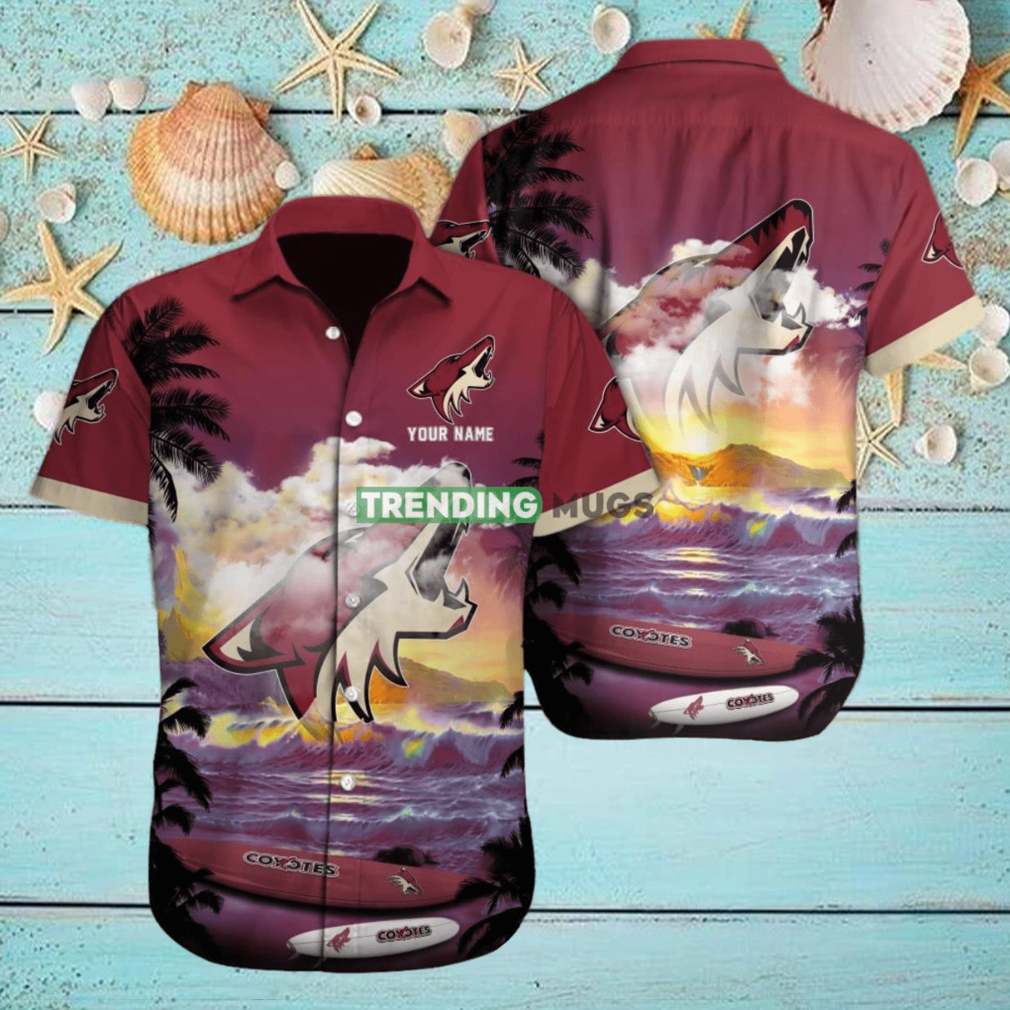 Arizona Coyotes NHL Custom Name Hawaiian Shirt For Men Women Gift For Real Fans hawaiian shirt Arizona Coyotes NHL Custom Name Hawaiian Shirt For Men Women Gift For Real Fans hawaiian shirt