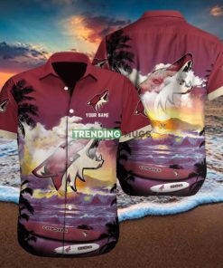 Arizona Coyotes NHL Custom Name Hawaiian Shirt For Men Women Gift For Real Fans hawaiian shirt