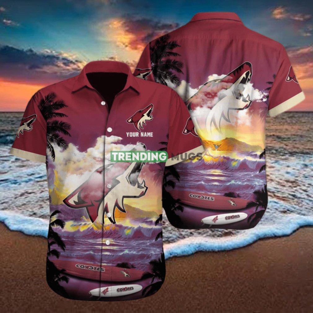Arizona Coyotes NHL Custom Name Hawaiian Shirt For Men Women Gift For Real Fans hawaiian shirt Arizona Coyotes NHL Custom Name Hawaiian Shirt For Men Women Gift For Real Fans hawaiian shirt