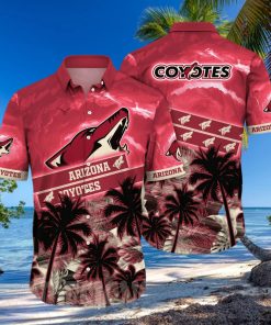 Arizona Coyotes NHL Flower 3D Full Printing Hawaiian Shirt