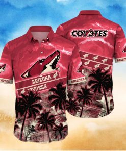 Arizona Coyotes NHL Flower 3D Full Printing Hawaiian Shirt