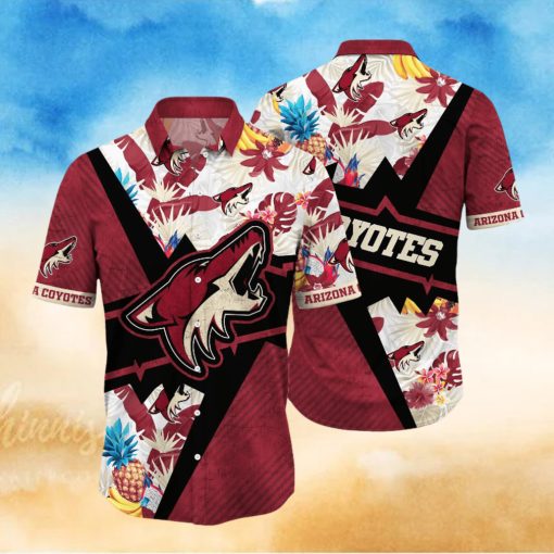 Arizona Coyotes NHL Hawaiian Shirt Ice Cold Drinks Aloha Shirt