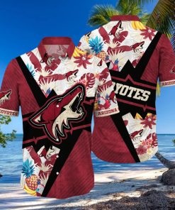 Arizona Coyotes NHL Hawaiian Shirt Ice Cold Drinks Aloha Shirt