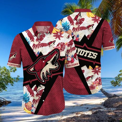 Arizona Coyotes NHL Hawaiian Shirt Ice Cold Drinks Aloha Shirt