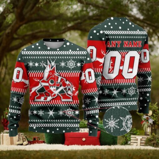 Arizona Coyotes Sweater, Personalized NHL Xmas Apparel for Funny Gifts