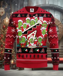 Arizona Diamondbacks 12 Grinch Xmas Day Christmas Ugly Sweater