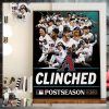 2023 MLB The World Series Is Set Arizona Diamondbacks vs Texas Rangers Home Decor Poster Canvas