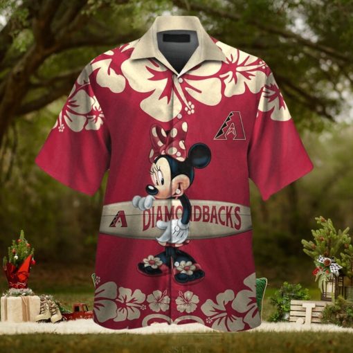 Arizona Diamondbacks Design Hawaiian Tropical Short Sleeve Elegance Shirt