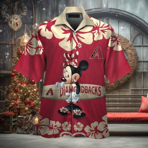 Arizona Diamondbacks Design Hawaiian Tropical Short Sleeve Elegance Shirt