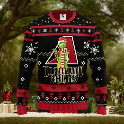 Arizona Diamondbacks Funny Grinch Christmas Ugly Sweater