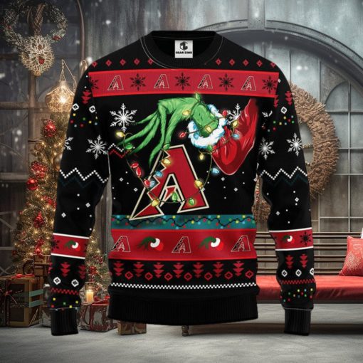 Arizona Diamondbacks Grinch Christmas Ugly Sweater