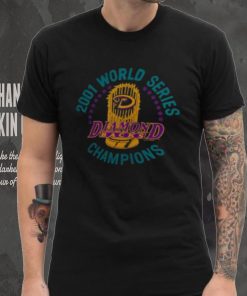 Arizona Diamondbacks Homage Heather Charcoal 2001 World Series Champions Tri Blend T Shirt