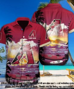 Arizona Diamondbacks MLB Custom Full Printing Unisex Hawaiian Shirt