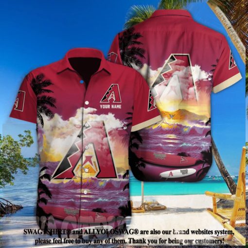 Arizona Diamondbacks MLB Custom Full Printing Unisex Hawaiian Shirt