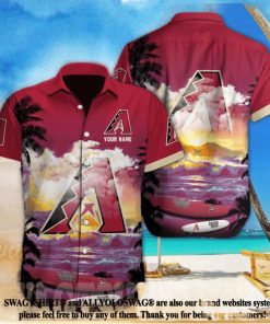 Arizona Diamondbacks MLB Custom Full Printing Unisex Hawaiian Shirt