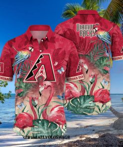 Arizona Diamondbacks MLB Flower Classic Full Printed Hawaiian Shirt