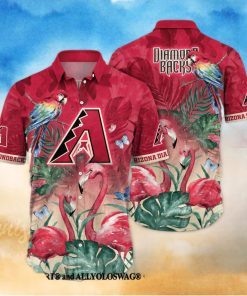 Arizona Diamondbacks MLB Flower Classic Full Printed Hawaiian Shirt