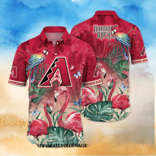 Arizona Diamondbacks MLB Flower Classic Full Printed Hawaiian Shirt