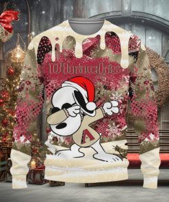 Arizona Diamondbacks Snoopy Dabbing The Peanuts Sports Football American Christmas Dripping Matching Ugly Christmas Sweater