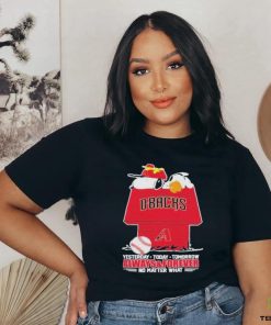 Arizona Diamondbacks Snoopy T Shirt, Always And Forever No Matter What Arizona Diamondbacks Baseball Shirt