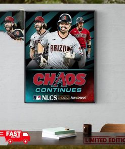 Arizona Diamondbacks The Chaos Continues MLB NLCS 2023 Poster Canvas