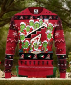 Arizona Diamondbacks Ugly Christmas Sweater Green 12 Grinch Xmas Day