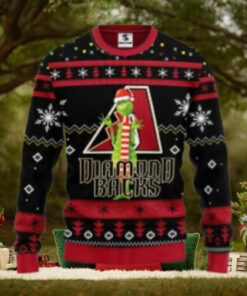 Arizona Diamondbacks Ugly Sweater Grinch With Hat And Scarf