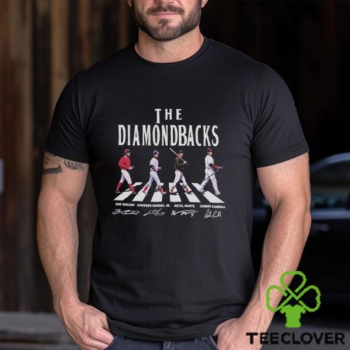 Arizona Diamondbacks Walking Abbey Road Signatures Baseball NLCS 2023 Shirt