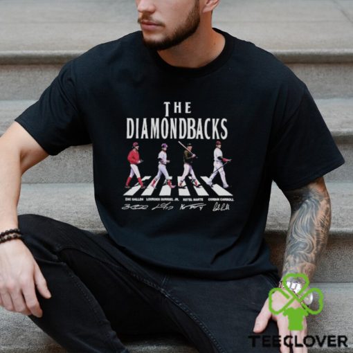 Arizona Diamondbacks Walking Abbey Road Signatures Baseball NLCS 2023 Shirt