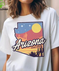 Arizona Map Est. 1912 WHT Shirt