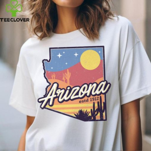 Arizona Map Est. 1912 WHT Shirt