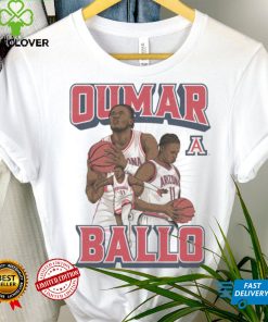 Arizona NCAA Men's Basketball Oumar Ballo Official 2023 2024 Post Season Shirt