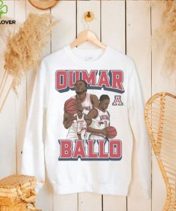 Arizona NCAA Men's Basketball Oumar Ballo Official 2023 2024 Post Season Shirt