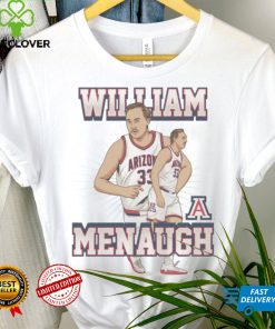 Arizona NCAA Men's Basketball William Menaugh Official 2023 2024 Post Season Shirt