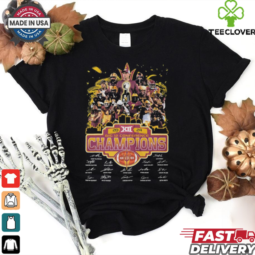 Arizona State Sun Devils Big 12 Championship Champions Of 2024 T Shirt Arizona State Sun Devils Big 12 Championship Champions Of 2024 T Shirt