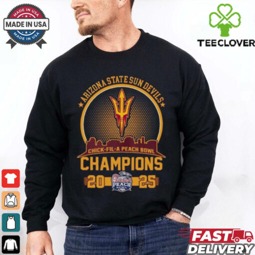 Arizona State Sun Devils Champions 2025 Skyline Logo Shirt