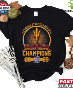 Arizona State Sun Devils Champions 2025 Skyline Logo Shirt