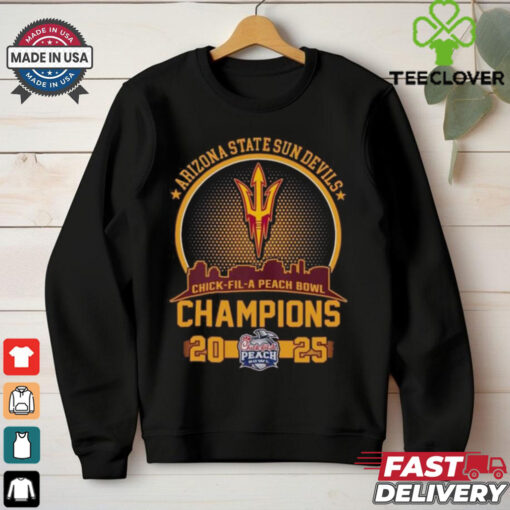 Arizona State Sun Devils Champions 2025 Skyline Logo Shirt