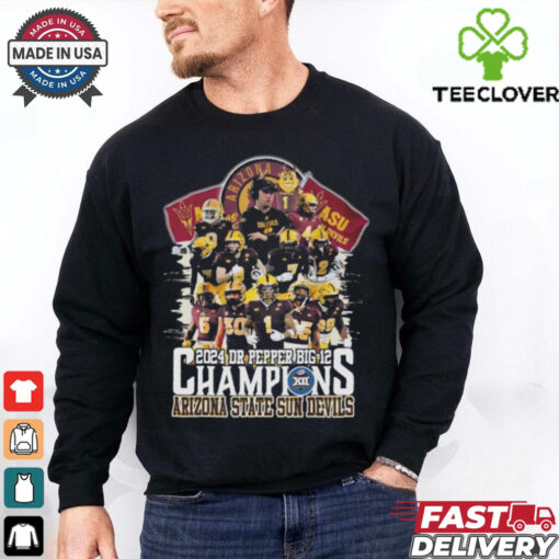 Arizona State Sun Devils Dr. Pepper Big 12 Champions Of 2024 T Shirt
